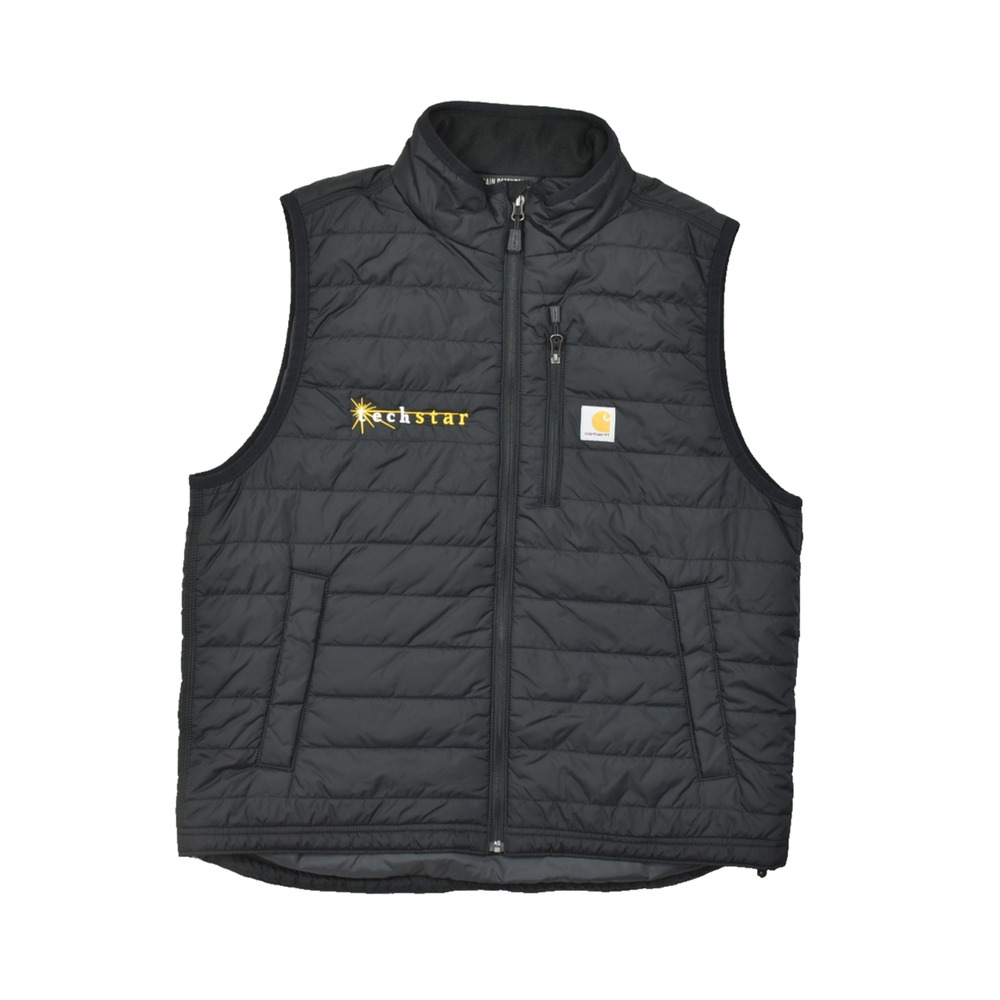 Carhartt Rain Defender Relaxed Fit Insulated Vest Black Men's Size Large Logo